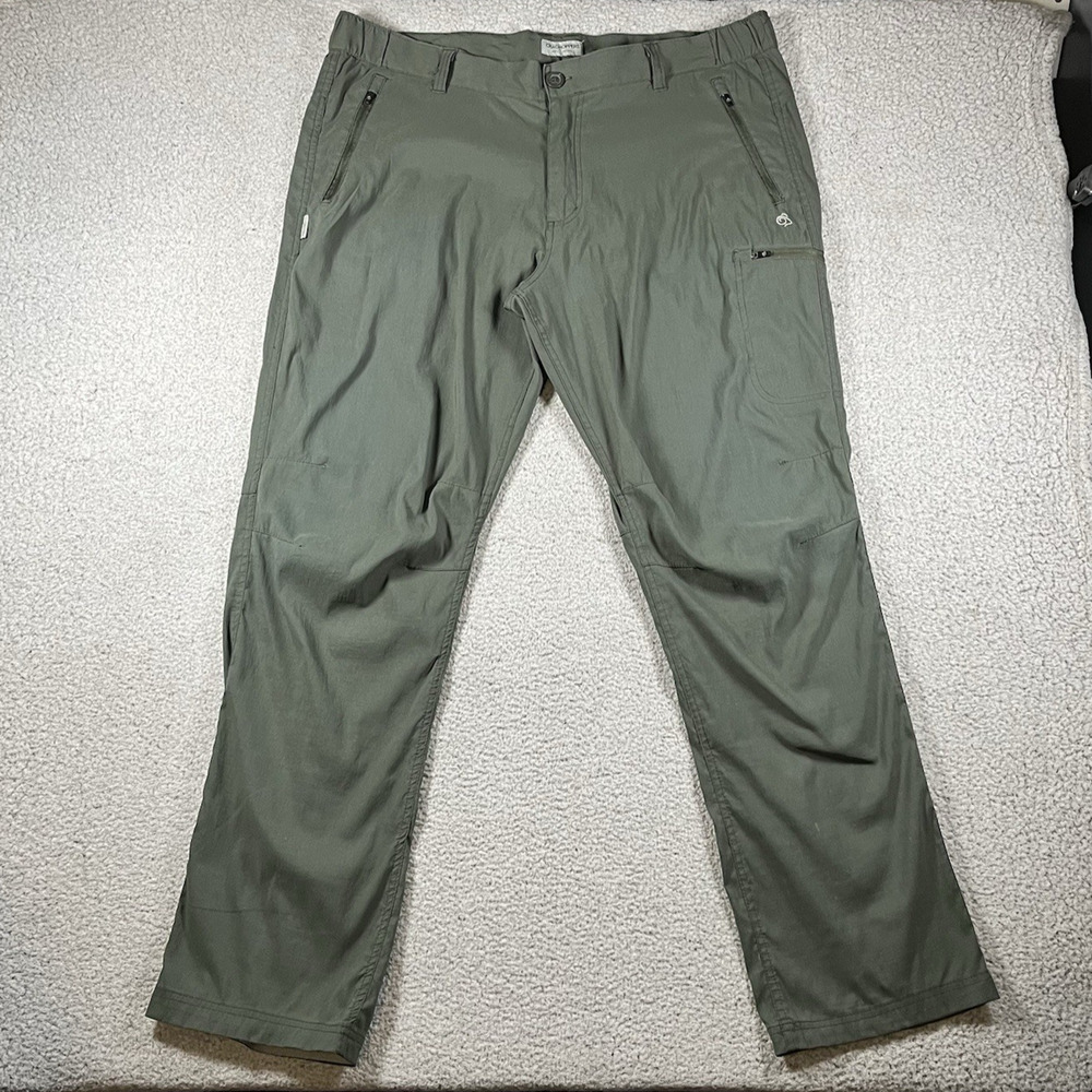 Craghoppers Pants Mens 42 Green Hiking Outdoor Nature Walking Adventure Utility